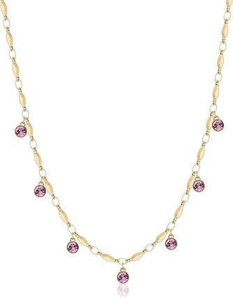 Brosway Sparkling Gold Plated Symphonia Crystal Necklace BYM142