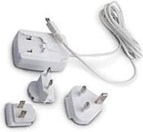 BlackBerry Charger with 3 adapters ASY-07965-007, Mini USB, white, Bulk