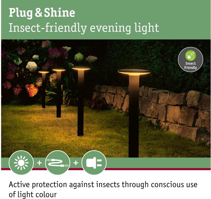 Immagine prodotto Paulmann Outdoor Plug & Shine Plate Insect Friendly (660 lm, IP44)