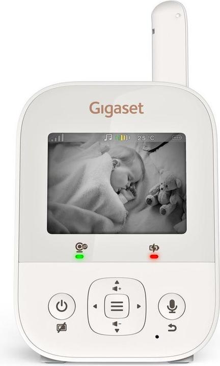 Produktbild Gigaset Baby 300 Video-Babyphone cream white/warm grey (Babyphone mit Kamera, 300 m)
