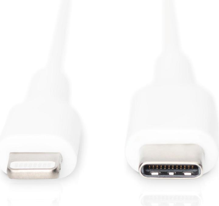 Produktbild Digitus Daten- / Ladekabel, USB-C - Lightning, MFI (1 m, USB 2.0, 18 W)