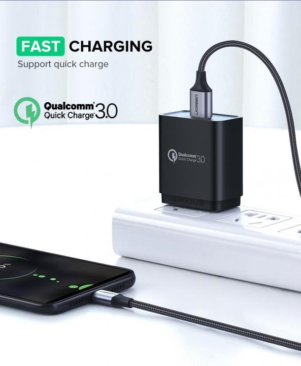 Produktbild Ugreen MicroUSB USB Nylon Aluminium (1 m, USB 2.0)