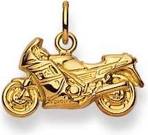 Natsumi Schmuck Anhänger Motorrad Gelbgold 18K/750 (750/18 K Gelbgold)