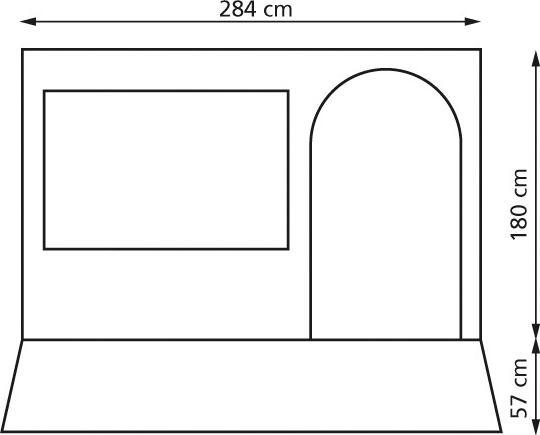 Actual product image Eurotrail Bergen CS 310 - rafter pole included