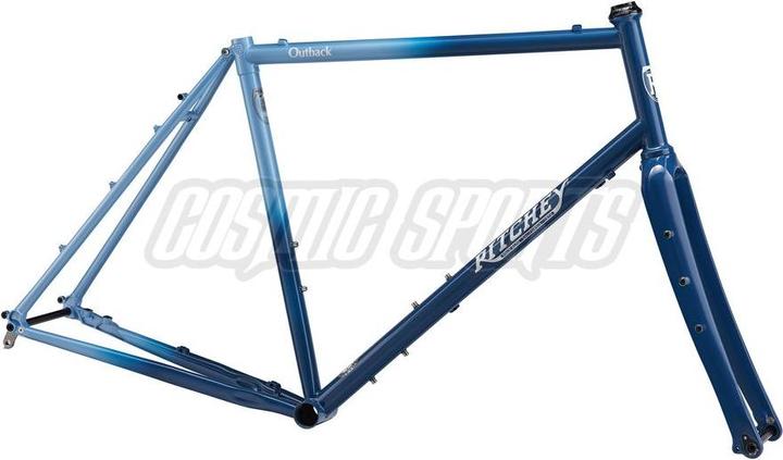 Produktbild Ritchey Outback V2 Disc Gravel Rahmenkit, Anniversary Edition, 650B/700C, XS, half moon blue/white