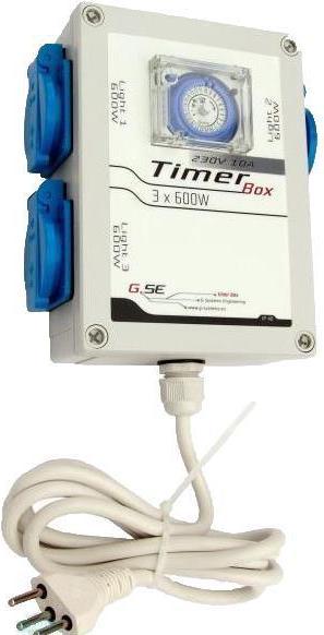 Actual product image Tamar GSE switch box timer 3x600 Watt