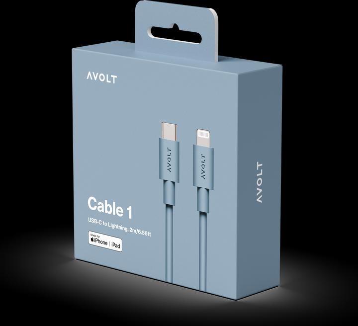 Actual product image Avolt Cabel 1 USB-C auf Lightning (MFi) Ladekabel (2 m)