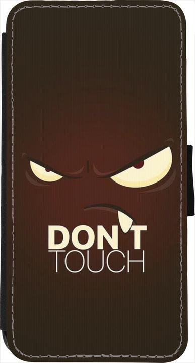Produktbild PhoneLook Hülle Wallet schwarz Angry Dont Touch (Apple iPhone 7)