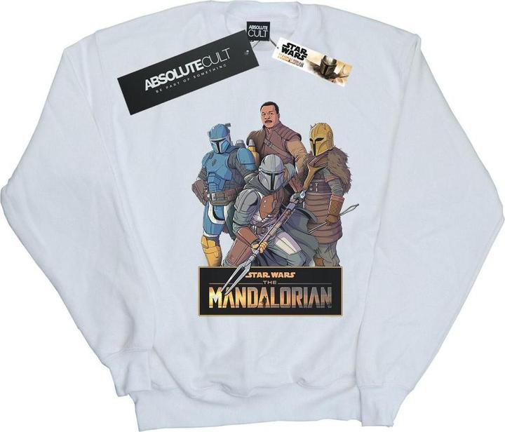 Star Wars The Mandalorian Character Collage Sweatshirt (L)
