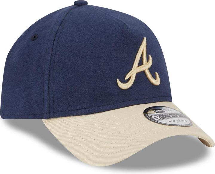 Actual product image New Era A-Frame 9Forty Cap MOLESKIN Atlanta Braves navy (One size)