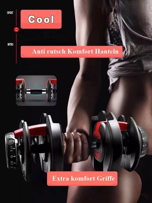 Produktbild Gym Universe Verstellbare Kurzhanteln (1 x 5 kg - 40 kg)