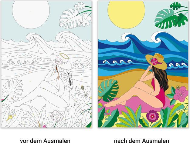 Actual product image Ravensburger Painting by numbers Mindful Moments - Paint and relax - 32 motifs - 24 colours -