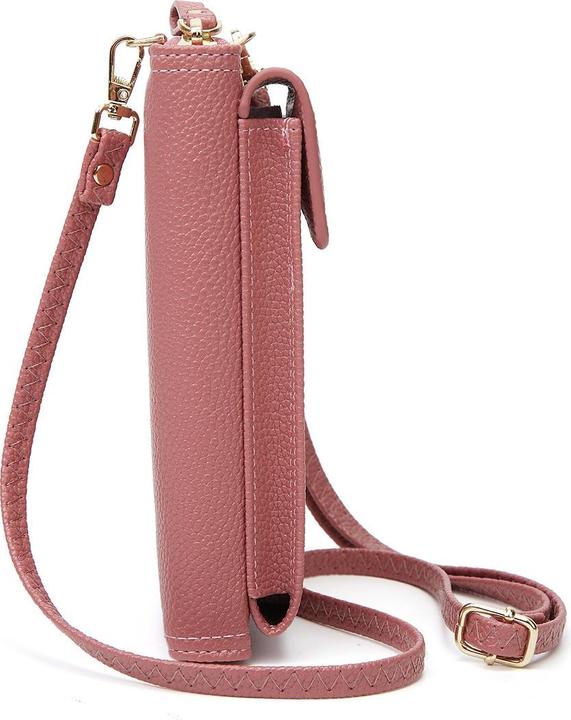 Immagine prodotto Cover-Discount Portafoglio a tracolla con tasca per smartphone rosa