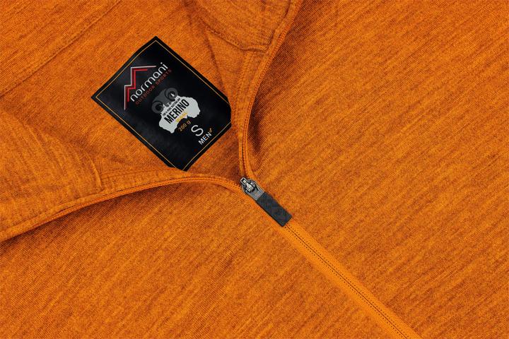 Produktbild Normani Herren Merino Langarm mit 1/4 Zipper Canberra - 1583 (4XL)