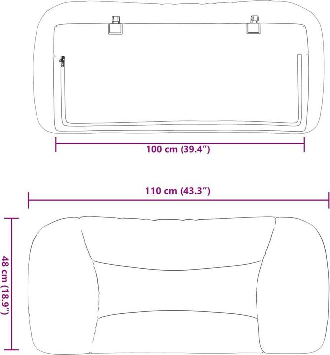 Produktbild VidaXL 10-tlg. Garten-Lounge-Set mit Kissen