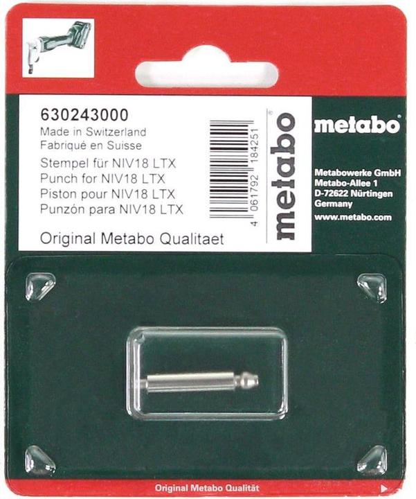 Produktbild Metabo Stempel für NIV18 LTX BL 1.6