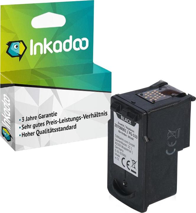 Produktbild Inkadoo Kompatibel Tinte für Canon Pixma MX 410 (BK)