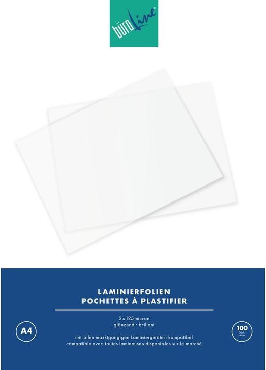 Produktbild BüroLine Laminier-Folien (A4, 100 Stück, 125 µm)