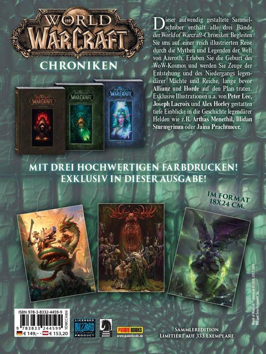 Produktbild Panini World of Warcraft: Chroniken Schuber 1 - 3 VI (Deutsch, Blizzard Entertainment, Andreas Kasprzak, Tobias Toneguzzo, 2024)