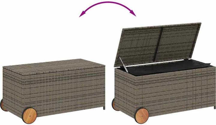 Produktbild VidaXL Gartentruhe mit Rollen 190L