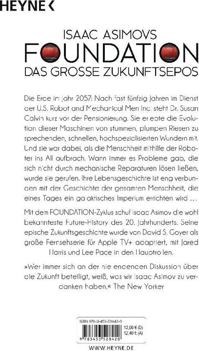 Produktbild Ich, der Roboter (Deutsch, Isaac Asimov, Otto Schrag, 2015)