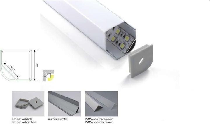 Produktbild Synergy 21 LED U-Profil 200cm - ALU015-R