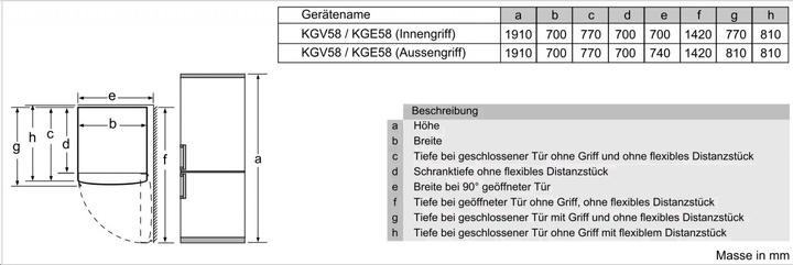 Produktbild Bosch Hausgeräte KGV58VLEAS (503 l)