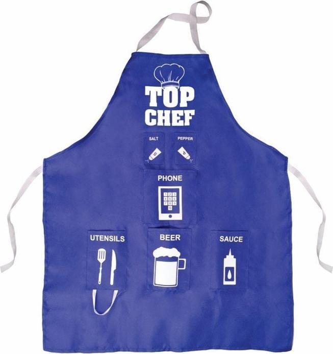 Actual product image Fizz Creations Novelty Man Apron with 6 Pockets for Utensils, Beer, and Phone