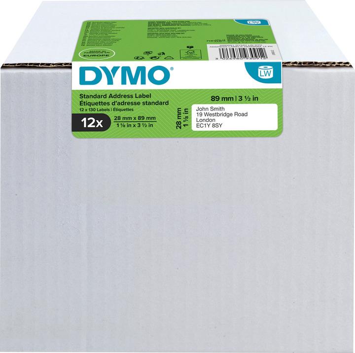 Produktbild Dymo ® LW - Standardadressetiketten Permanent Papier - - 2093091