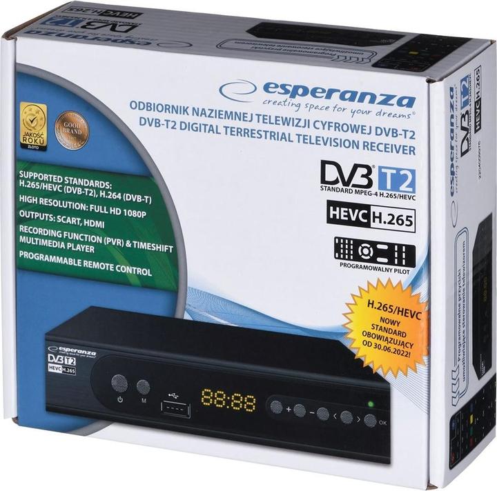 Image du produit Esperanza EV106P (DVB-T, DVB-T2, DVB-C/S2, DVB-C)
