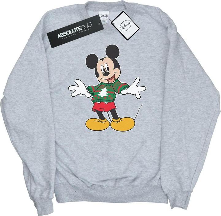 Disney Mickey Mouse Christmas Jumper Stroke Sweatshirt Mädchen