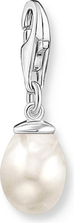 Thomas Sabo Charm-Anhänger Weisse Perle Silber (925er Silber)
