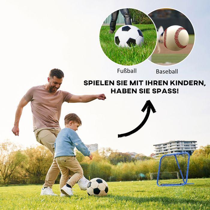 Actual product image Swisshandel24 Rebounder für Fussball, klappbar Fussball Rebounder 63 x 63 cm für Baseball, Blau