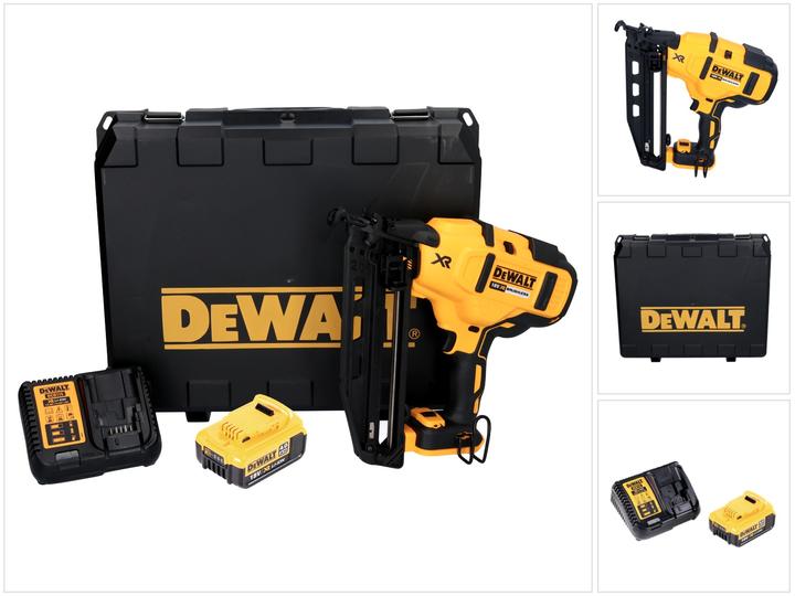 Actual product image DeWalt DCN 660 M1 Battery Nailer 18V 32-63 mm Brushless + 1x Battery 4,0 Ah + Charger + Case