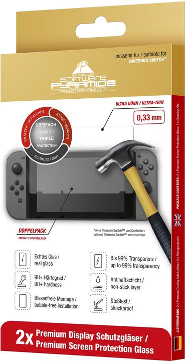 Pyramide Verre de protection à double emballage (Switch)