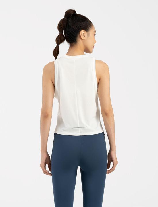 Actual product image Kiprun Débardeur court de Running respirant Femme - Run 500 Dry blanc (XS)