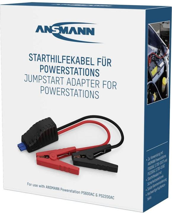 Produktbild Ansmann Powerstation Jumpstart Adapter PS600AC PS2200AC Starthilfekabel 8.37 mm² (500 A)
