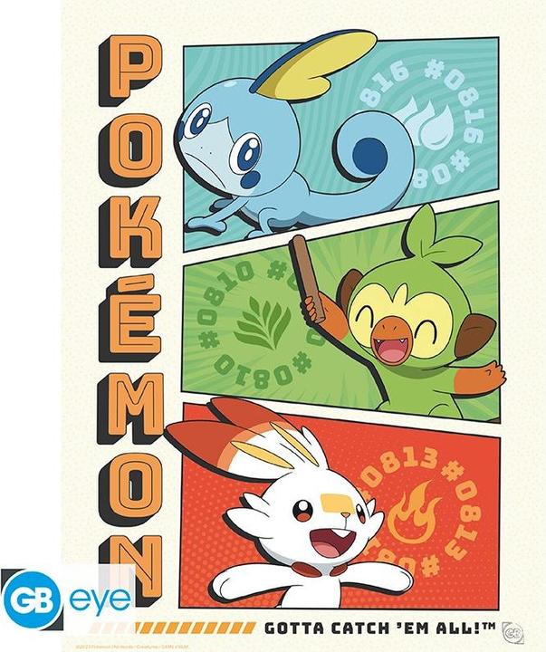 Produktbild Abysse POKEMON - Portfolio 9 posters Starters