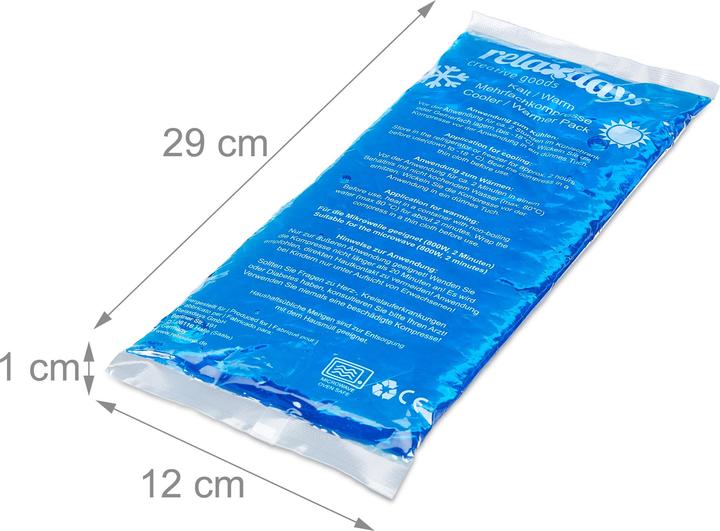 Relaxdays 4x Kühlpad (4 x, 410 g)