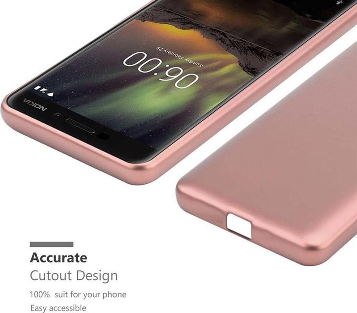 Actual product image Cadorabo TPU Matt Metallic Cover (Nokia 6.1)