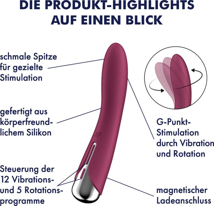 Immagine prodotto Satisfyer Vibratore Rotante Spinning Vibe 1 G-Spot Beige