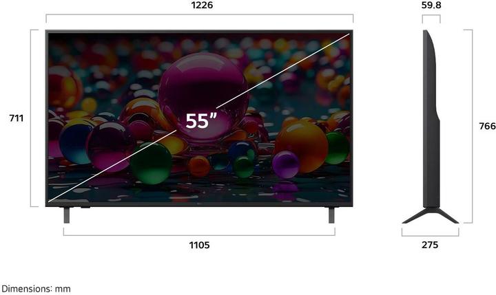 Produktbild LG 55UA75006LA (55", UA75, LED, 4K, 2025)