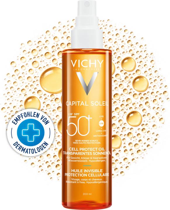 Actual product image Vichy Capital Soleil Invisible (Suntan oil, SPF 50+, 200 ml)