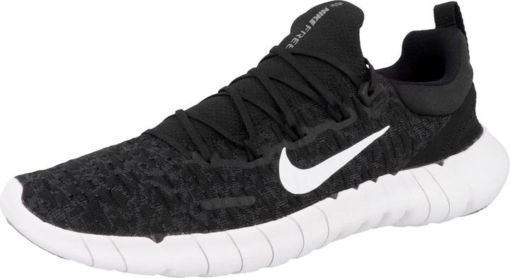 Produktbild Nike FREE RUN 5.0 MEN"S RUNNIN BLACK/WHITE-DK SMOKE GREY Grösse: 8 (41)