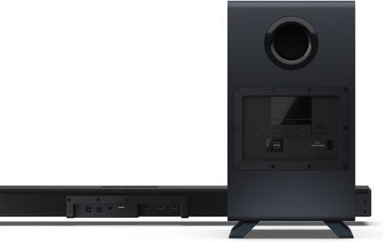 Actual product image Sharp Speakers HT-SBW53121(BK) Q 3.1.2 Dolby Atmos/ DTS:X Soundbar with Wireless Subwoofer, Black | (360 W, 3.1 Channel)