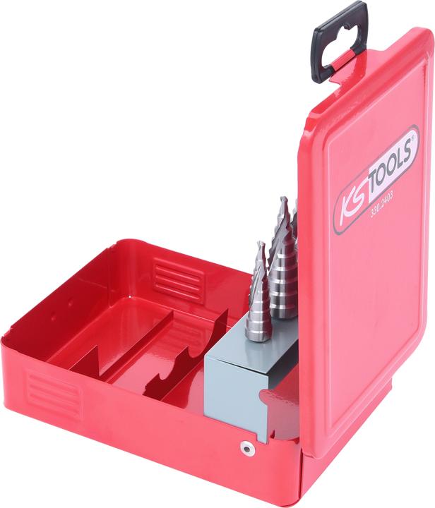 Produktbild KS Tools HSS Stufenbohrer-Satz (4 - 12, 6 - 30, 4 - 20)
