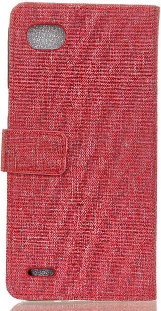 Image du produit MU Classic Housse en cuir/tissu avec fonction de support (LG Q6+, LG Q6)