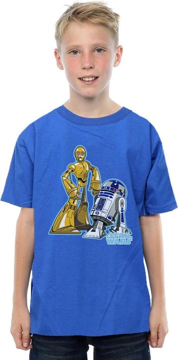Produktbild Star Wars C3PO And R2D2 Character TShirt Jungen (128)