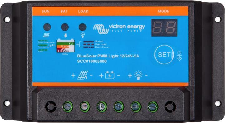 Produktbild Victron Energy BlueSolar PWM-Light 12V 24V 5A Solar Laderegler