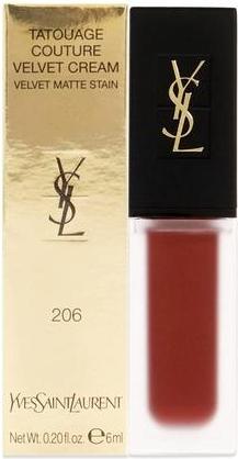 Actual product image Yves Saint Laurent Tatouage Couture Velvet Cream Club Bordeaux 206 (206 Club Bordeaux Red)